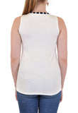 TANK WITH STRIPE NECKLINE