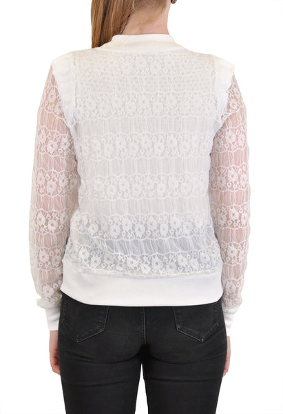 LACE BOMBER JACKET