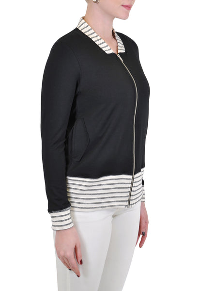 ZIP UP JACKET STRIPES BLOCKED