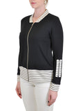 ZIP UP JACKET STRIPES BLOCKED