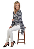 LONG SLEEVE CARDIGAN SIDE ZIPPER