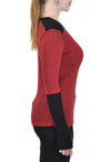 LONG SLEEVE RIB WITH SHOULDER YOKE