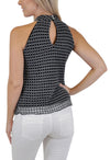 Mock Neck Crochet Tank