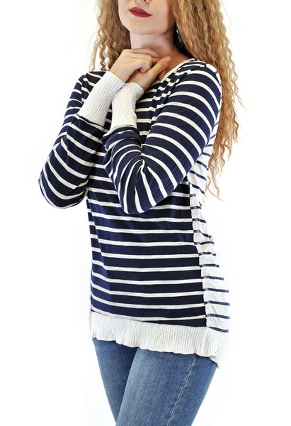 Two Tone Striped Long Sleeve