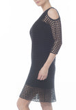 COLD SHOULDER CROCHET DRESS - PTJ TREND: Women's Designer Clothing