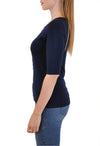3/4 SLEEVE SNAP FRONT