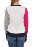 LONG SLEEVE CREW COLOR BLOCKED TRIM