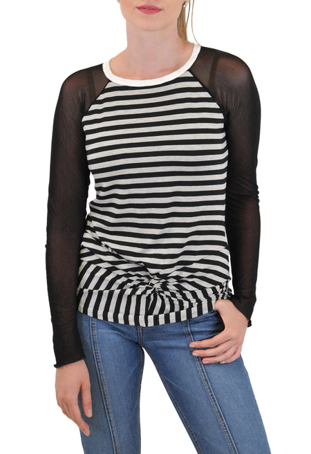 LONG SLEEVE RIB WITH SHOULDER YOKE