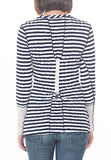 STRIPED WRINKLE TOP - PTJ TREND: Women's Designer Clothing