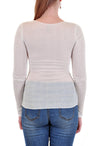 LONG SLEEVE V-NECK TEE