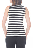 Stripe Mock Neck Tank