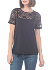 YOKE LACE TEE - PTJ TREND: Women's Designer Clothing