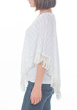 PONCHO W FRINGE - PTJ TREND: Women's Designer Clothing