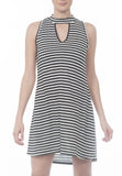 STRIPED MOCK DRESS - PTJ TREND: Women's Designer Clothing