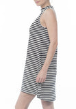 STRIPED MOCK DRESS - PTJ TREND: Women's Designer Clothing