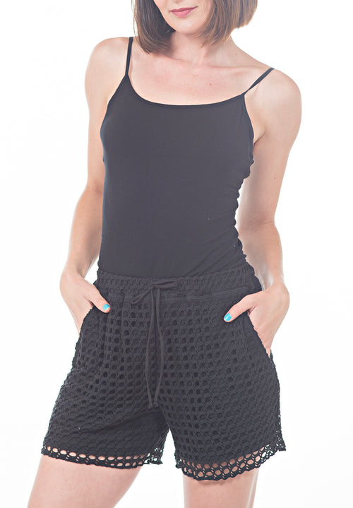 CROCHET SHORTS - PTJ TREND: Women's Designer Clothing