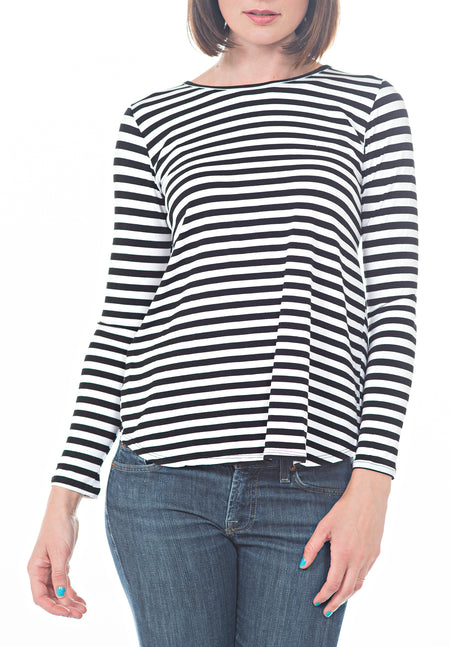 3/4 SLEEVE CREW NECK TUNIC