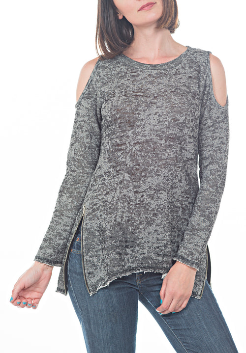 COLD SHOULDER TOP - PTJ TREND: Women's Designer Clothing