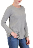 LONG SLEEVE THERMAL TOP BUTTONS ACCENT