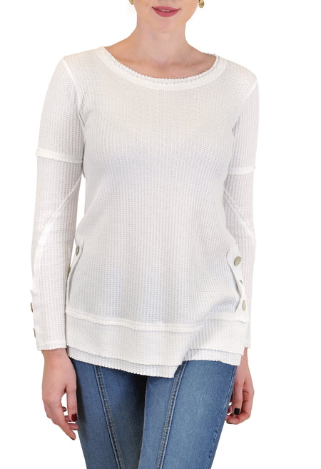 LONG SLEEVE V NECK MESH SLEEVES