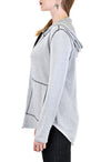 ZIP-UP HOODIE WITH CONTRAST STITCH