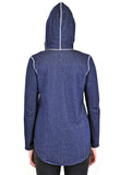 ZIP-UP HOODIE WITH CONTRAST STITCH