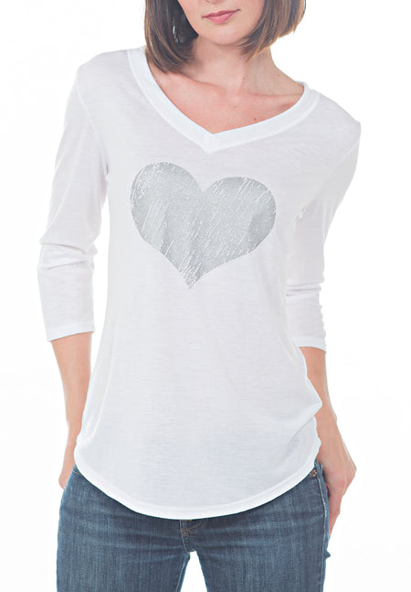 LONG SLEEVE CREW WITH LACE-UP TIE FRONT