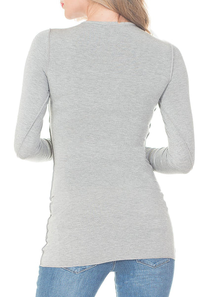 L/S SHIRT WITH EXTRA SHIRRING - PTJ TREND: Women's Designer Clothing