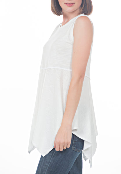 UNEVEN HEM TANK - PTJ TREND: Women's Designer Clothing