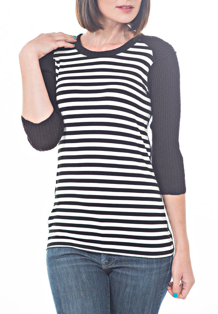 LONG SLEEVE COLOR BLOCK