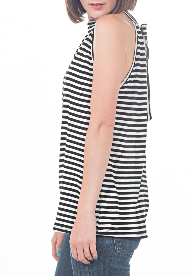 SLVLESS STRIPED TOP - PTJ TREND: Women's Designer Clothing