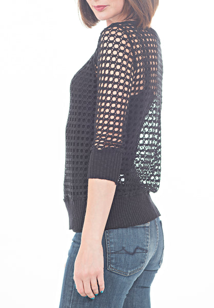 CROCHET SWEATSHIRT - PTJ TREND: Women's Designer Clothing