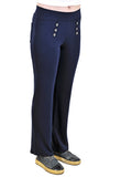 STRAIGHT LEG PANTS WITH FRONT BUTTONS