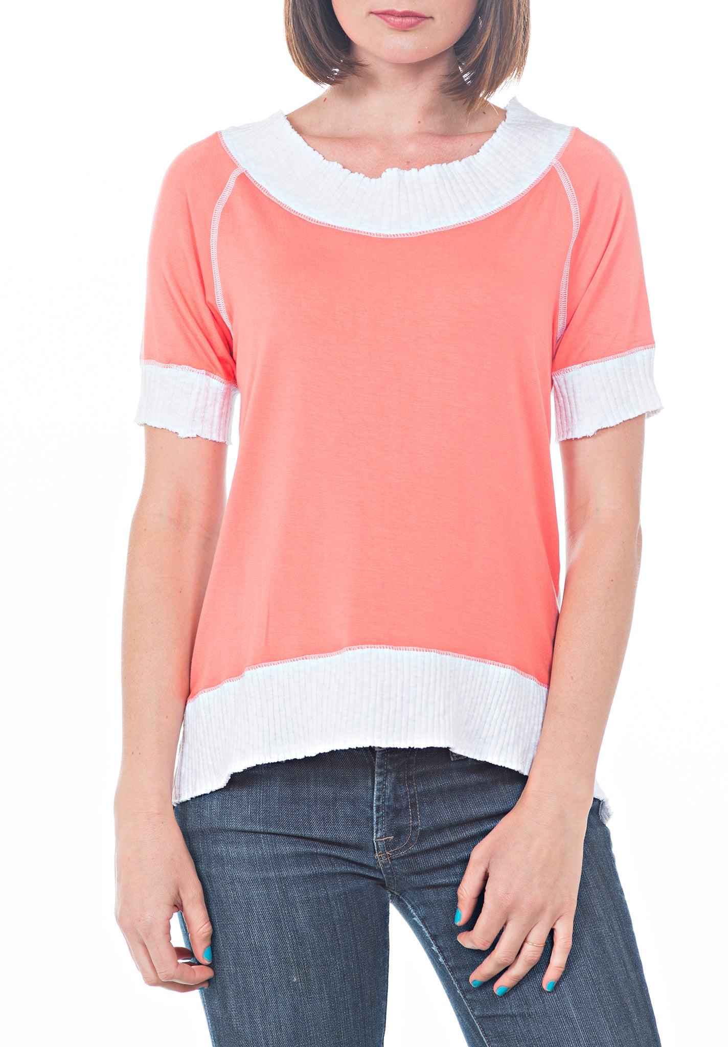 Colorblocked Top Color Block Top